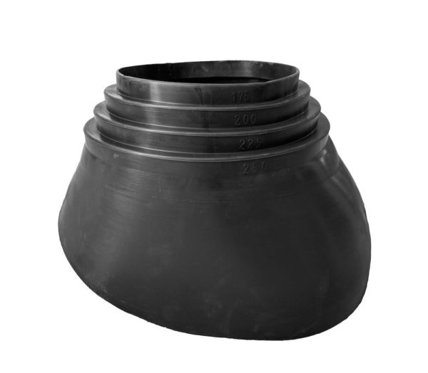 Антенный ворот EPDM-резина Ø175 - 250 мм черный 1 Антенный ворот EPDM-резина Ø175 - 250 мм черный