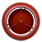 Колпак дефлектор для труб Vilpe 110 мм красный 2