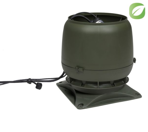 Вентилятор воздуховода ECo 220 S 0-1000м3/ч + основание зеленый 1 Вентилятор воздуховода ECo 220 S 0-1000м3/ч + основание зеленый