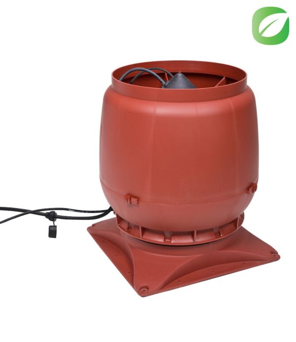 Вентилятор воздуховода ECo250S 0-1250м3/ч + основание красный 1 Вентилятор воздуховода ECo250S 0-1250м3/ч + основание красный