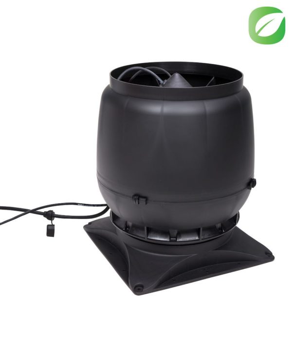 Вентилятор воздуховода ECo250S 0-1250м3/ч + основание черный