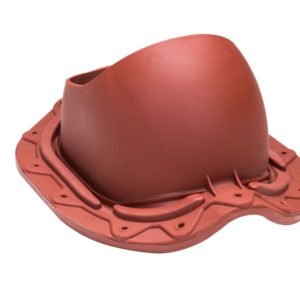Проходной элемент для металлочерепицы с округлым профилем Muotokate красный