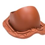Проходной элемент для металлочерепицы с округлым профилем Muotokate кирпичный 1