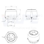 Вентилятор ECo110S 0 -600 м3/ч для биотуалетов и удаления радона черный 7