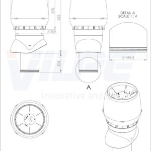 Вентиляционный выход XL-200/500 красный