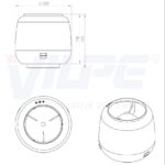 Колпак дефлектор для труб Vilpe 110 мм шоколадный 2