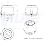 Вентилятор воздуховода E120S 0-400 м3/ч черный 2