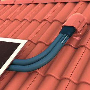 Проходной элемент для натуральной черепицы Solar Tiili кирпичный