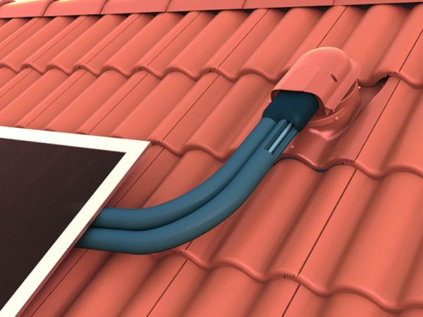 Проходной элемент для натуральной черепицы Solar Tiili кирпичный