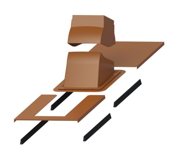 Проходной элемент для дымовой трубы Piippu Modular кирпичный 1 Проходной элемент для дымовой трубы Piippu Modular кирпичный