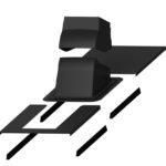 Проходной элемент для дымовой трубы Piippu Modular черный 1