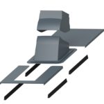 Проходной элемент для дымовой трубы Piippu Modular серый 1