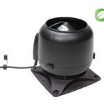 Вентилятор ECo110S 0 -600 м3/ч для биотуалетов и удаления радона черный 1