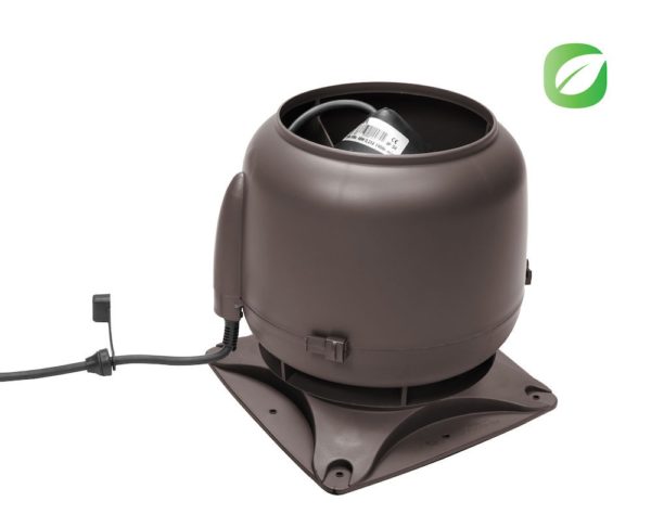 Вентилятор ECo110S 0 -600 м3/ч для биотуалетов и удаления радона коричневый