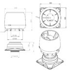 Вентилятор воздуховода E190S 0-500 м3/ч черный 2